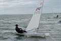 Dan O'Connell in the final race of the Howth YC Dinghy Frostbites Spring Series