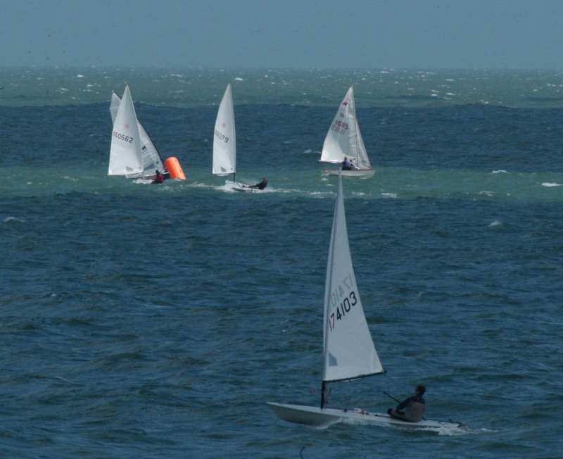 Racing during the Thanet Regatta photo copyright Isle of Thanet Gazette taken at Broadstairs Sailing Club and featuring the ILCA 7 class