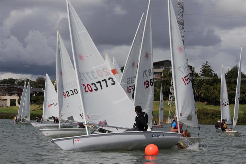 Panmure Lagoon Sailing Club Laser Regatta Standard Start photo copyright Celina Barker taken at Panmure Lagoon Sailing Club and featuring the ILCA 7 class