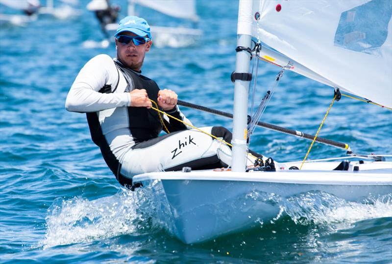 Giovanni Coccoluto on day 1 of Sail Sydney 2015 photo copyright Robin Evans taken at Woollahra Sailing Club and featuring the ILCA 7 class