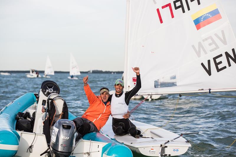 Venezuela Laser at Sailing World Cup Miami photo copyright Pedro Martinez / Sailing Energy taken at Coconut Grove Sailing Club and featuring the ILCA 7 class