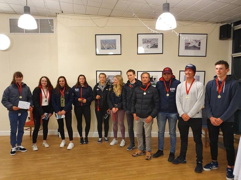 Prize winners from the Laser Qualifier at the WPNSA photo copyright UKLA taken at Weymouth & Portland Sailing Academy and featuring the ILCA 7 class