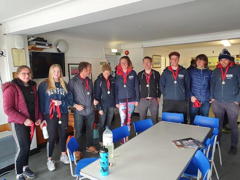 Prize winners from the Qualifier at Stokes Bay photo copyright UKLA taken at Stokes Bay Sailing Club and featuring the ILCA 7 class