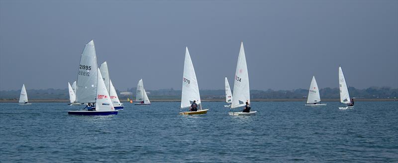 Keyhaven Yacht Club Easter Regatta photo copyright Nick Boxall taken at Keyhaven Yacht Club and featuring the ILCA 7 class