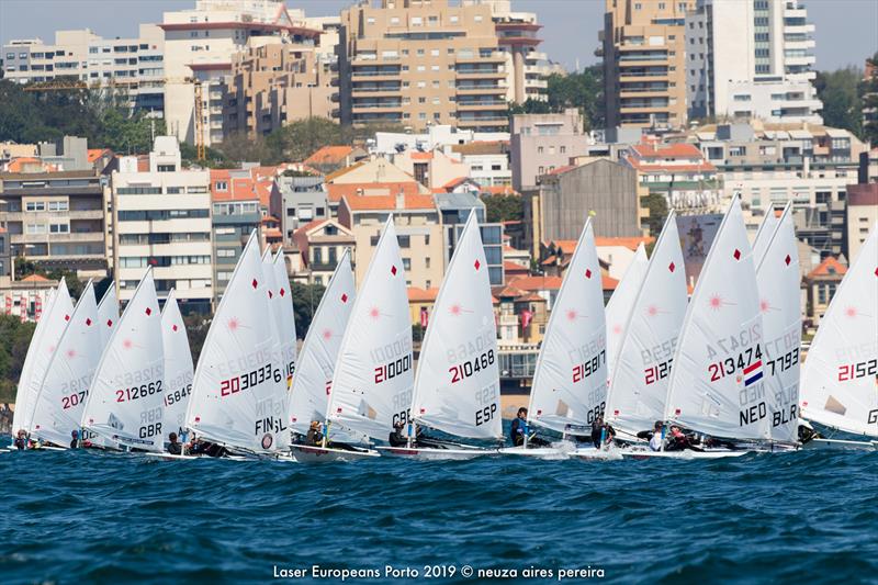 Laser European Championship Porto 2019 - Day 2 photo copyright Neuza Aires Pereira taken at  and featuring the ILCA 7 class