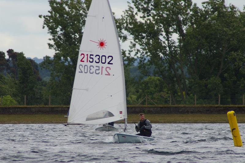 Tom Tindall, 3rd place in the IBRSC Laser Open photo copyright Jim Champ taken at Island Barn Reservoir Sailing Club and featuring the ILCA 7 class