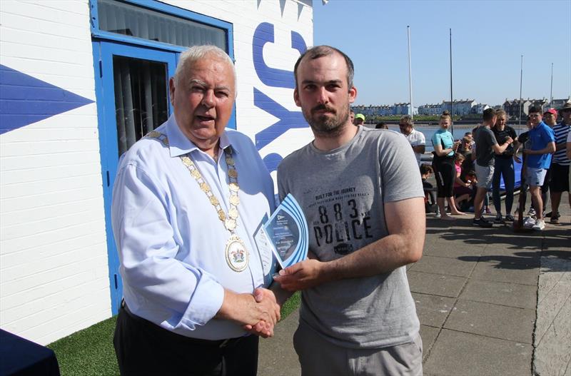 Irish Laser National Championships 2019 Prize Giving - Ronan Wallace photo copyright Simon McIlwaine / www.wavelengthimage.com taken at Ballyholme Yacht Club and featuring the ILCA 7 class