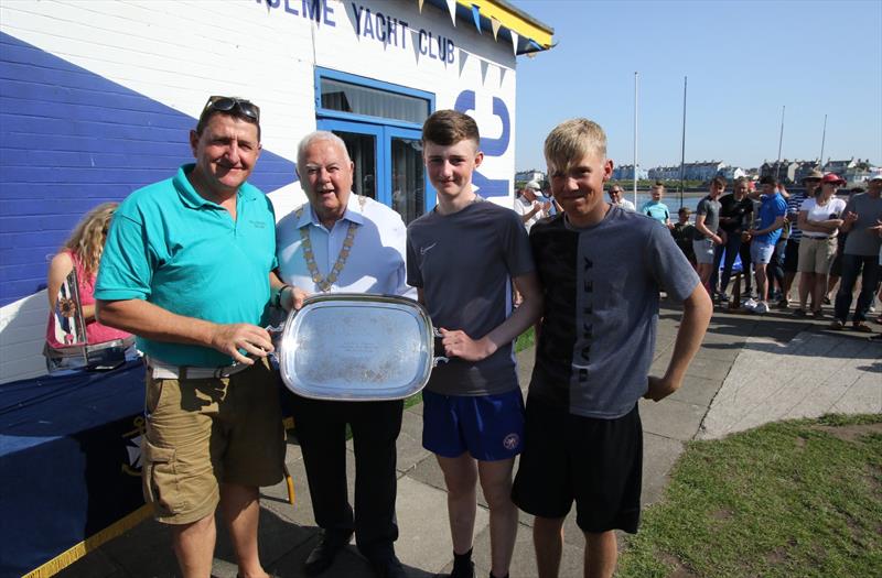 Irish Laser National Championships 2019 Prize Giving - Team RCYC photo copyright Simon McIlwaine / www.wavelengthimage.com taken at Ballyholme Yacht Club and featuring the ILCA 7 class