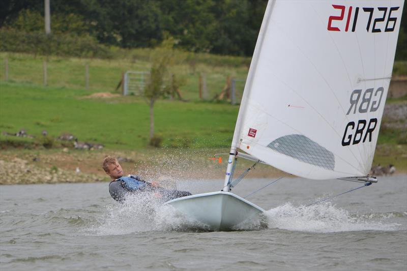 Ben Flower, powers to victory in the Standard fleet during the Laser South Coast Grand Prix at Sutton Bingham photo copyright Saffron Gallagher taken at Sutton Bingham Sailing Club and featuring the ILCA 7 class