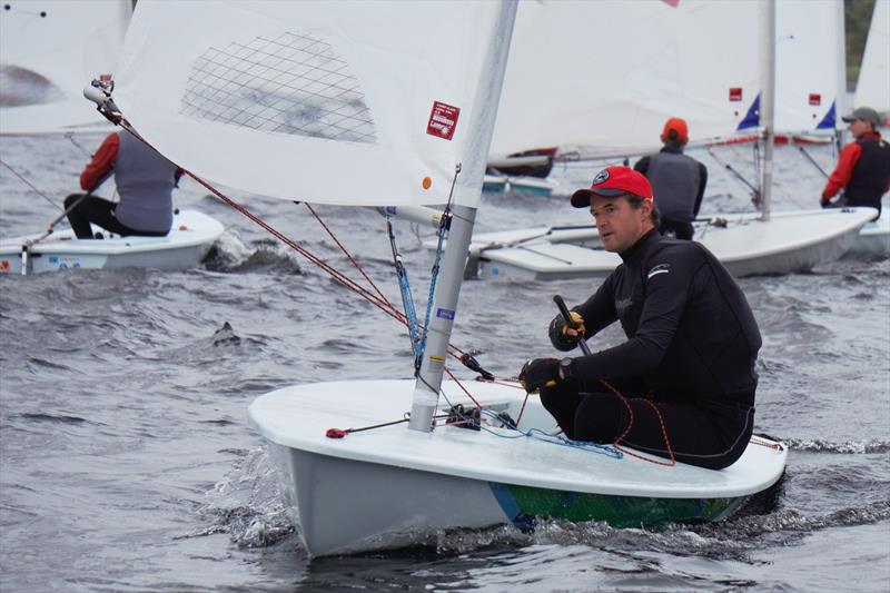 Simon Hardiman race 3 winner during the Laser Midland Grand Prix Series Finale at Bartley photo copyright Chris Oates taken at Bartley Sailing Club and featuring the ILCA 7 class