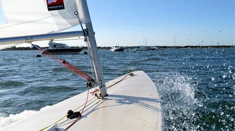 Sail-World's publisher, Mark Jardine, out for a blast on his Frankenlaser - photo © Mark Jardine