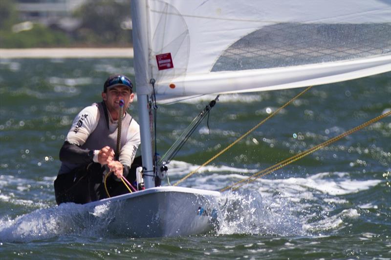 Zac Littlewood during the Goolugatup Sailing Carnival photo copyright Bernie Kaaks taken at South of Perth Yacht Club and featuring the ILCA 7 class