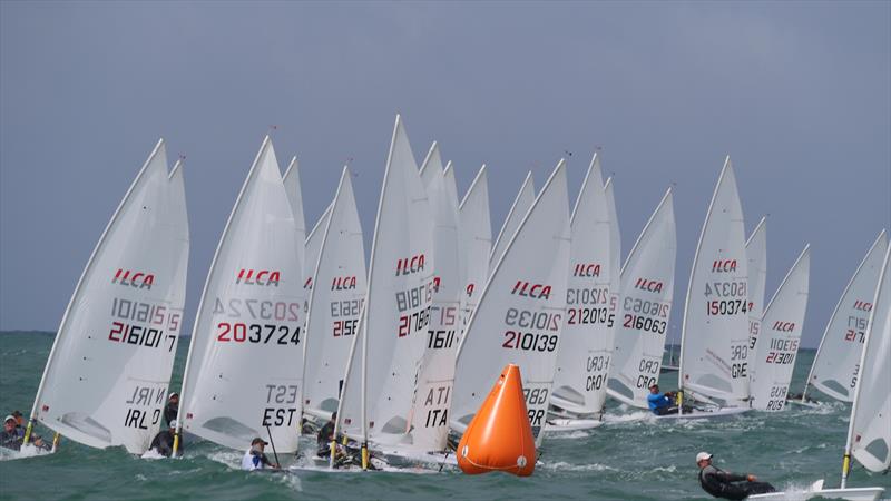 ILCA Vilamoura European Continental Qualification day 6 photo copyright Jon Emmett taken at Vilamoura Sailing and featuring the ILCA 7 class