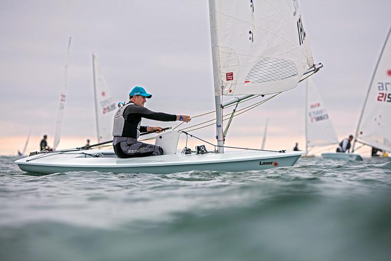 Roger O'Gorman during the ILCA7 50th Anniversary Regatta at Stokes Bay photo copyright Georgie Altham / www.facebook.com/galthamphotography taken at Stokes Bay Sailing Club and featuring the ILCA 7 class