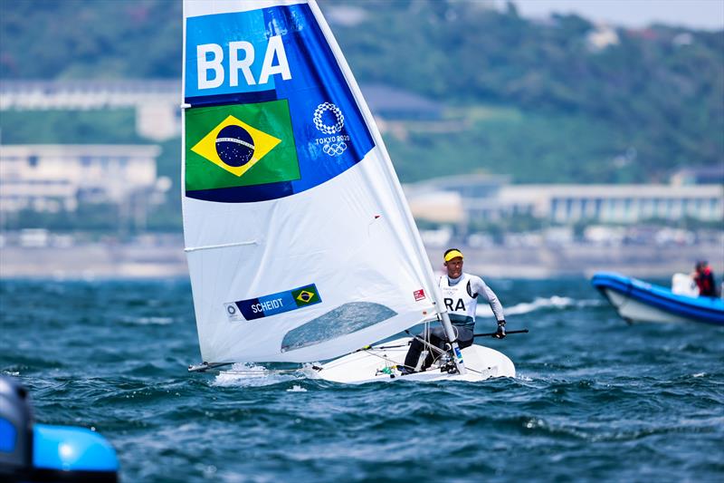 Robert Scheidt (BRA) in the Men's ILCA 7 on Tokyo 2020 Olympic Sailing Competition Day 2 - photo © Sailing Energy / World Sailing