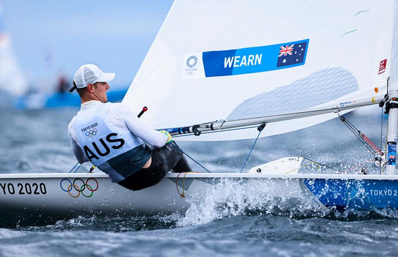 Matt Wearn (AUS) in the Laser / ILCA 7 fleet on Tokyo 2020 Olympic Sailing Competition Day 3 - photo © Sailing Energy / World Sailing