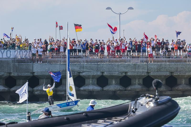 Australia's Matt Wearn wins Men's Laser gold in the Tokyo 2020 Olympic Sailing Competition - photo © Sailing Energy / World Sailing