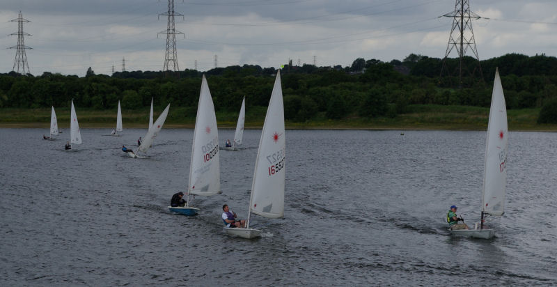 Light winds for the Elton Laser open photo copyright Graham Steel taken at Elton Sailing Club and featuring the ILCA 7 class