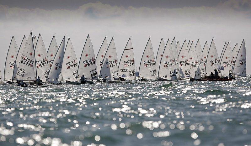 Laser worlds at Hayling day 3 photo copyright Paul Wyeth / RYA taken at Hayling Island Sailing Club and featuring the ILCA 7 class