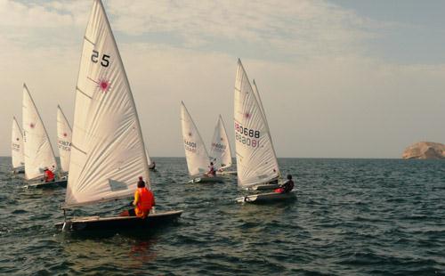 Volvo Oman Laser Championship photo copyright Fred Rourke taken at Ras al Hamra Boat Club and featuring the ILCA 7 class