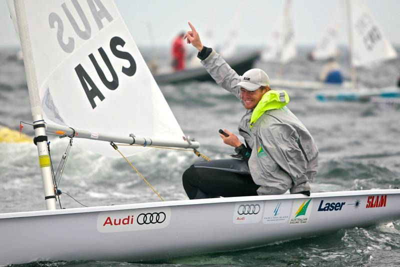 Tom Slingsby is crowned Laser World Champion photo copyright Johannes Berg taken at  and featuring the ILCA 7 class