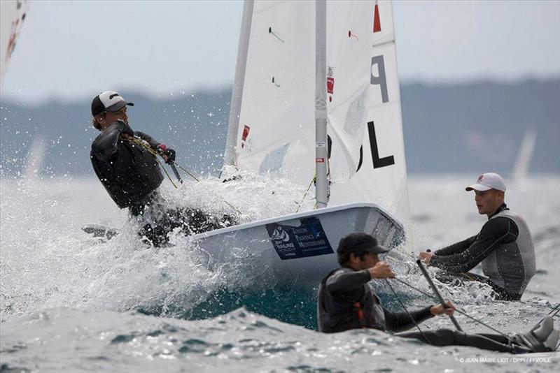 James Espey at the ISAF Sailing World Cup Hyeres photo copyright Jean-Marie Liot / DPPI taken at  and featuring the ILCA 7 class