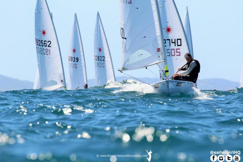 Oceanic and Australian Lasers Masters 2018 photo copyright Nic Douglass / www.AdventuresofaSailorGirl.com taken at Maroochy Sailing Club and featuring the ILCA 7 class