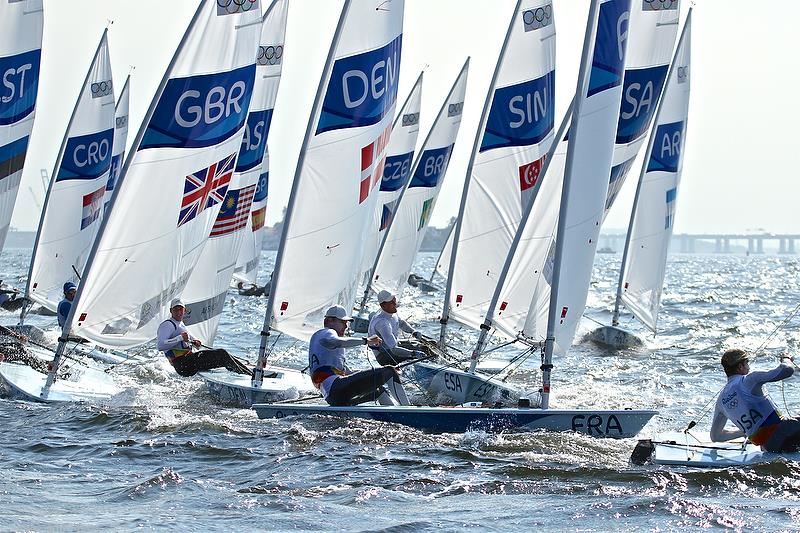 Day 2 - Laser  - Rio Olympic Regatta - photo © Richard Gladwell