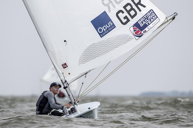 Elliot Hanson (GBR), Laser - 2018 Medemblik Regatta - Day 3 photo copyright Sander van der Borch taken at Royal Yacht Club Hollandia and featuring the ILCA 7 class