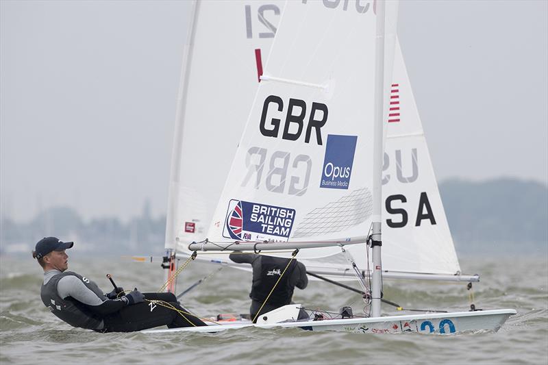 Elliot Hanson (GBR), Laser - 2018 Medemblik Regatta - Day 4 - photo © Sander van der Borch