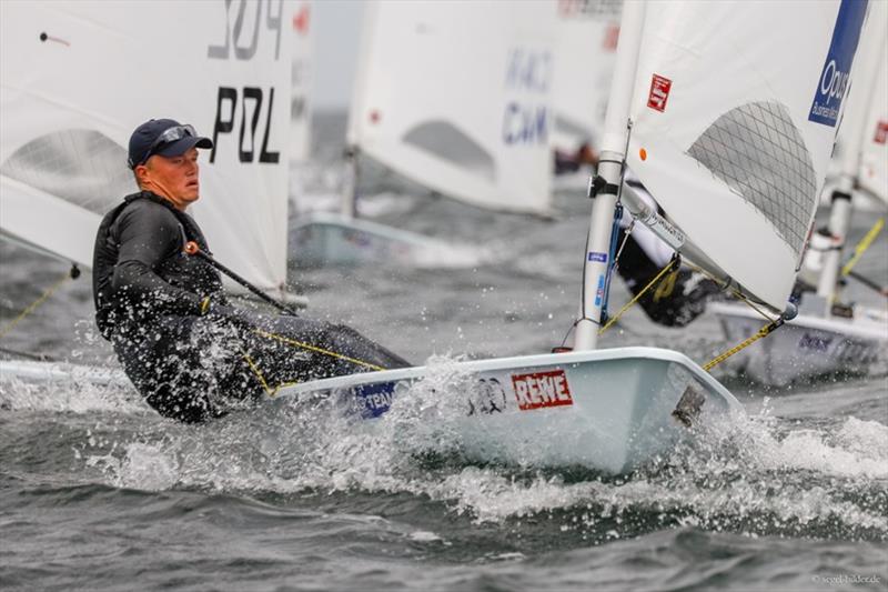 After a 720 penalty, Elliot Hanson burst back into the lead and won the race photo copyright segel-bilder.de / Kiel Week taken at Kieler Yacht Club and featuring the ILCA 7 class