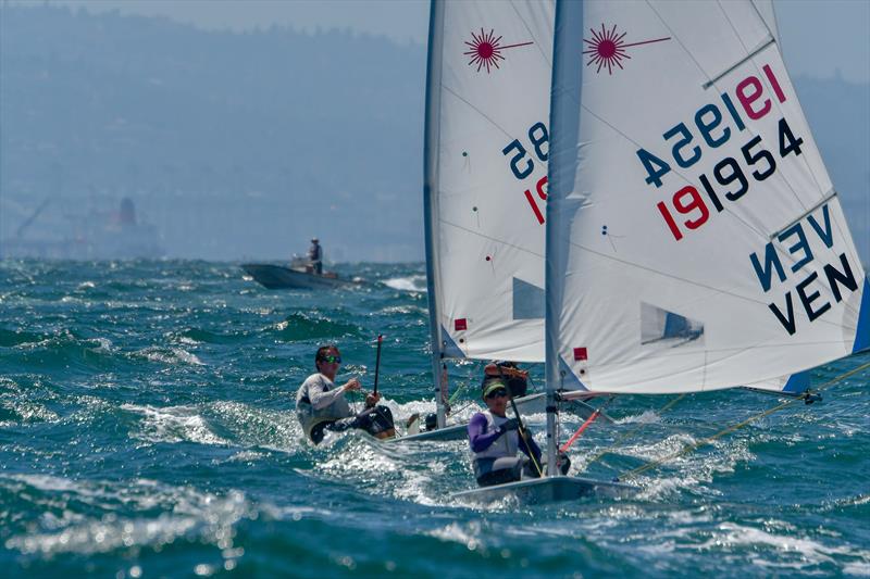 The Moorings Laser North American Championship day 1 photo copyright Tom Walker taken at Alamitos Bay Yacht Club and featuring the ILCA 7 class