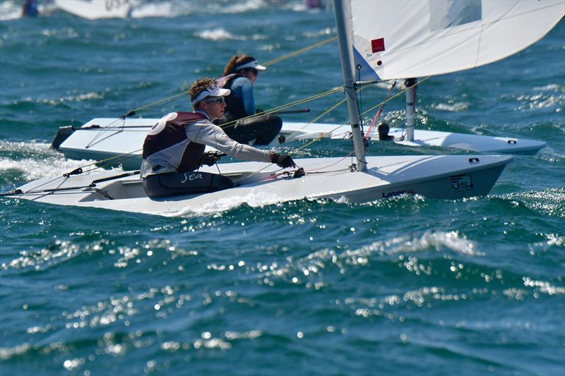 The Moorings Laser North American Championship day 1 photo copyright Tom Walker taken at Alamitos Bay Yacht Club and featuring the ILCA 7 class