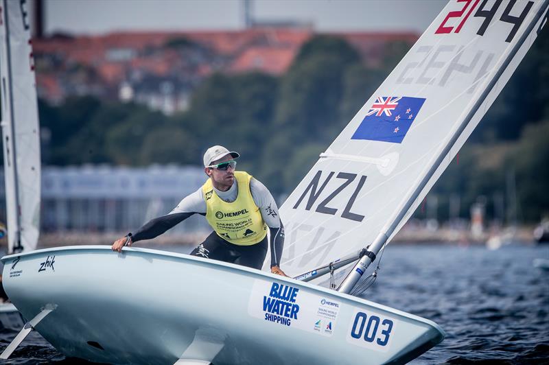 Sam Meech (NZL) - Laser - Hempel Sailing World Championships, Aarhus, Denmark, August 2018 photo copyright Sailing Energy / World Sailing taken at  and featuring the ILCA 7 class