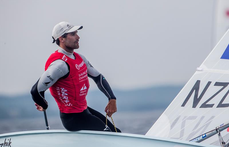 Dam Meech (NZL - Laser - Day 7 - Hempel Sailing World Championships, Aarhus, Denmark, August 8, 2018 photo copyright Sailing Energy / World Sailing taken at  and featuring the ILCA 7 class