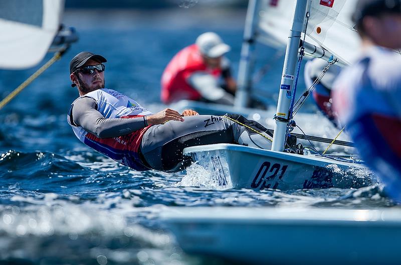 Andrew McKenzie (NZL) - Laser - Day 8 - Hempel Sailing World Championships 2018 - Aarhus, Denmark, August 2018 photo copyright Sailing Energy / World Sailing taken at  and featuring the ILCA 7 class