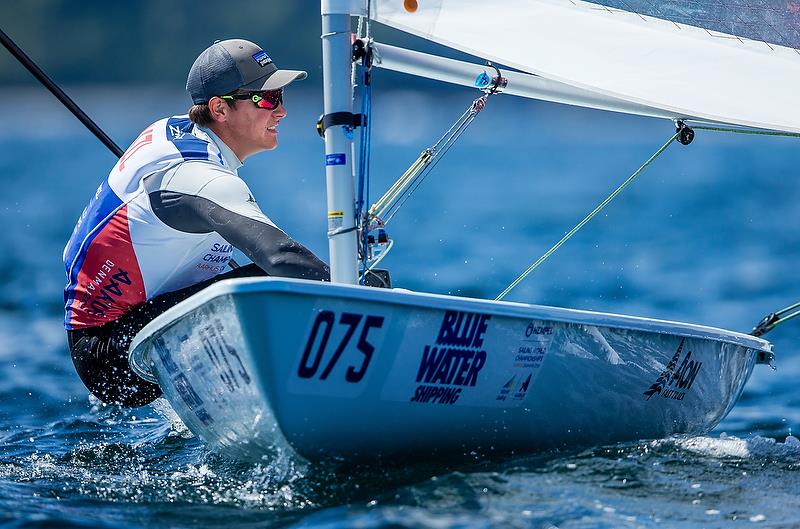 George Gautrey (NZL) - Laser- Day 8 - Hempel Sailing World Championships 2018 - Aarhus, Denmark, August 2018 - photo © Sailing Energy / World Sailing