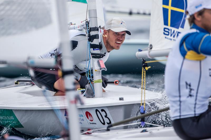 Tom Burton on Day 4 at World Cup Series Enoshima - photo © Sailing Energy / World Sailing