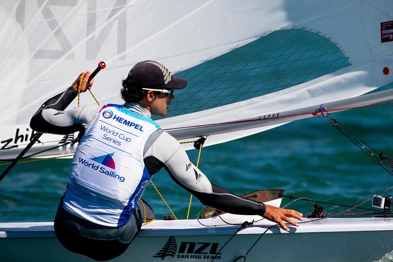 Sam Meech (NZL) - Laser - Day 1  - Hempel Sailing World Cup Miami - January 29, 2019 - photo © Sailing Energy / World Sailing