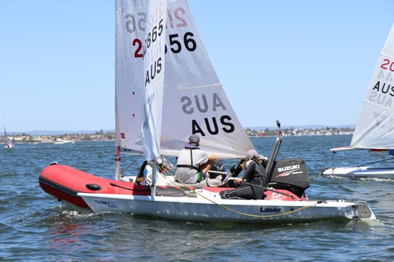 Dinghy action at Royal Perth Yacht Club photo copyright Royal Perth Yacht Club taken at Royal Perth Yacht Club and featuring the ILCA 7 class
