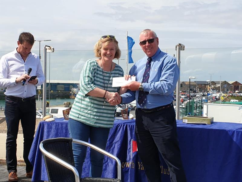 Judy OBeirne, Ladies Masters winner - Irish Laser Masters National Championships at Howth photo copyright Dave Quinn taken at Howth Yacht Club and featuring the ILCA 7 class
