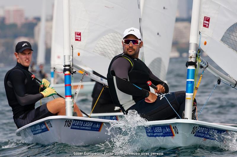 Laser European Championship Porto 2019 - Day 1 photo copyright Neuza Aires Pereira taken at  and featuring the ILCA 7 class