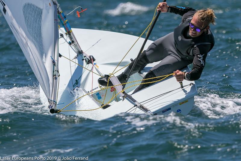 Day 2 -  European Laser Championships - Porto - May 21, 2019 photo copyright Joao Ferrand - Fotografia taken at  and featuring the ILCA 7 class