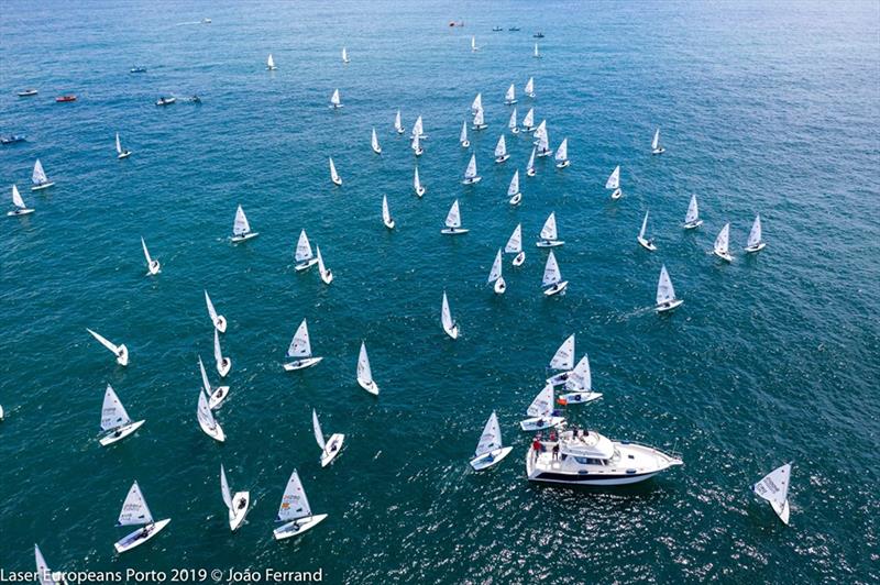 Laser European Championship Porto 2019 - Day 2 photo copyright Joao Ferrand taken at  and featuring the ILCA 7 class