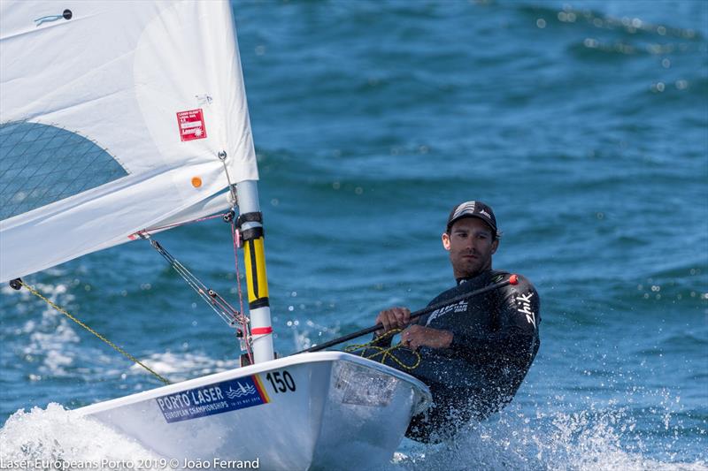 Sam Meech (NZL) wins the Silver Medal at the European Laser Championships, Porto, Portugal, May 2019 - photo © Joao Ferrand - Fotografia