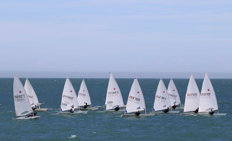 Laserfest Tri-Series round 1 at Broadstairs photo copyright Nicky Whatley taken at Broadstairs Sailing Club and featuring the ILCA 7 class