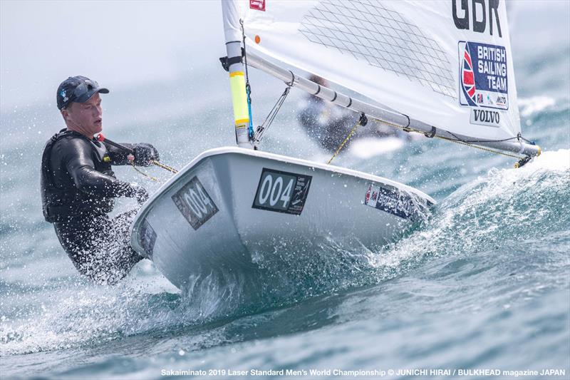 Elliot Hanson on day 3 of the ILCA Laser Standard Men's World Championship photo copyright Junichi Hirai / Bulkhead Magazine Japan taken at  and featuring the ILCA 7 class