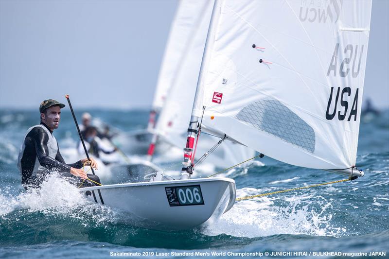 Charlie Buckingham on day 3 of the ILCA Laser Standard Men's World Championship photo copyright Junichi Hirai / Bulkhead Magazine Japan taken at  and featuring the ILCA 7 class