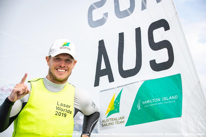 Tom Burton wins the ILCA Laser Standard Men's World Championship 2019 photo copyright Junichi Hirai / Bulkhead Magazine Japan taken at  and featuring the ILCA 7 class