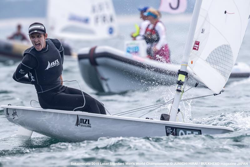 Thomas Saunders (NZL) - Day 6, World Laser Championship, Sakaiminato, Japan July 2019 photo copyright Junichi Hirai taken at  and featuring the ILCA 7 class